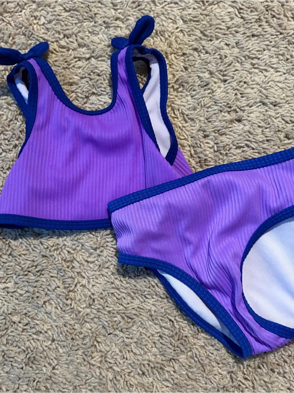 Girls 18M Two-Piece Swimsuit Bundle – Wippette Butterfly + Purple